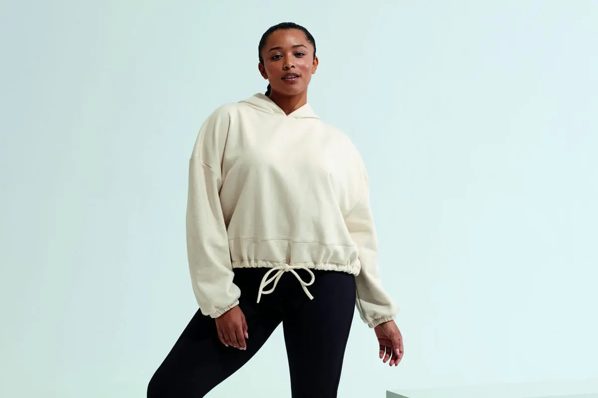 Tridri Womens Cropped Oversize Hoodie