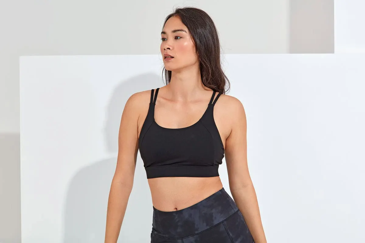 Tridri Womens Crossback Sports Bra Medium Impact