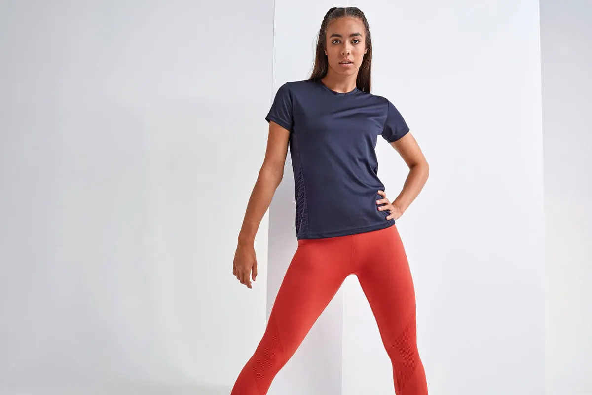 Tridri Womens Embossed Panel T Shirt