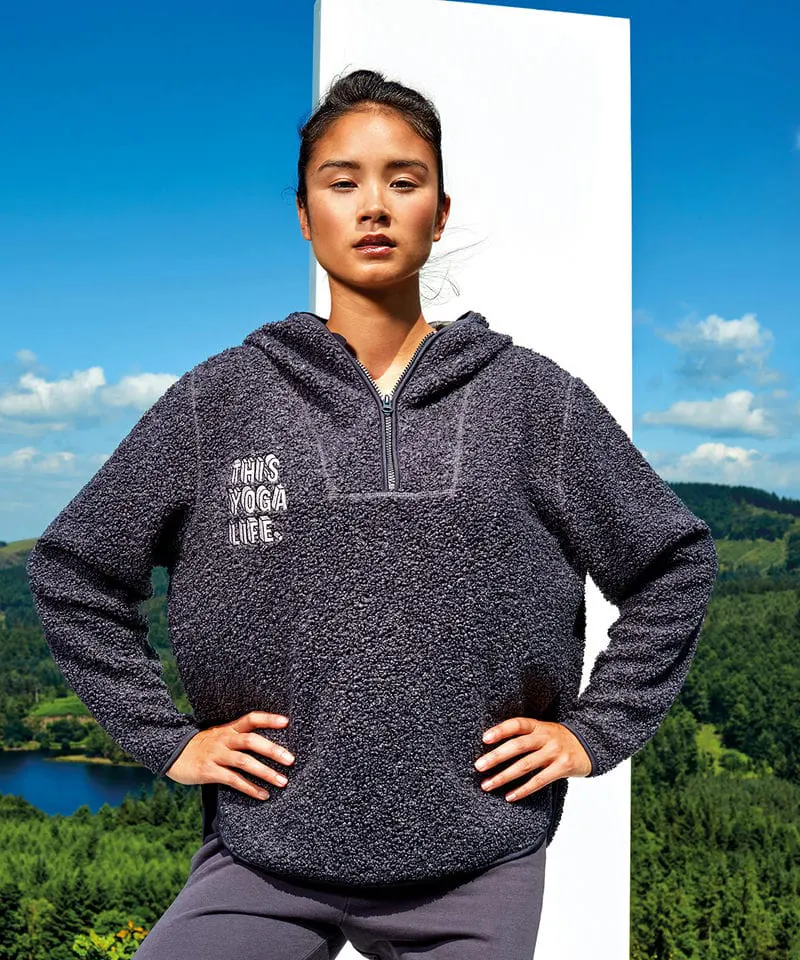 Tridri Womens Sherpa ¼ Zip Hoodie