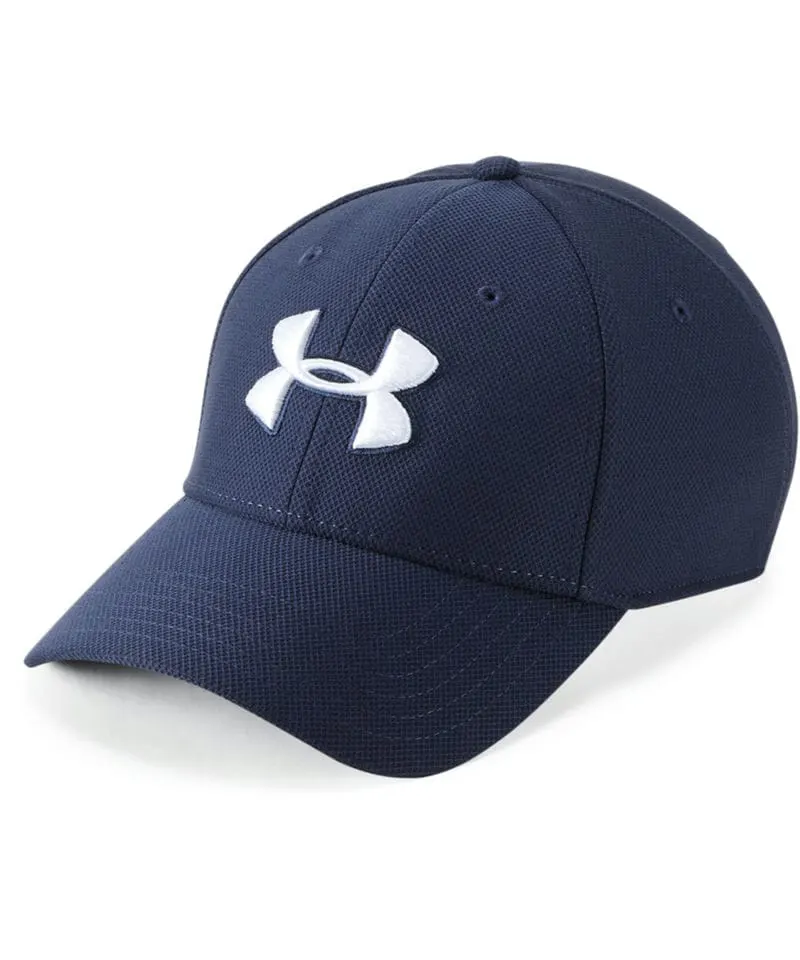 Under Armour Mens Blitzing 3.0 Cap In Midnight Navy And Graphite And White