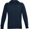 Under Armour Mens Rival Fleece Hoodie In Academy And Onyx White