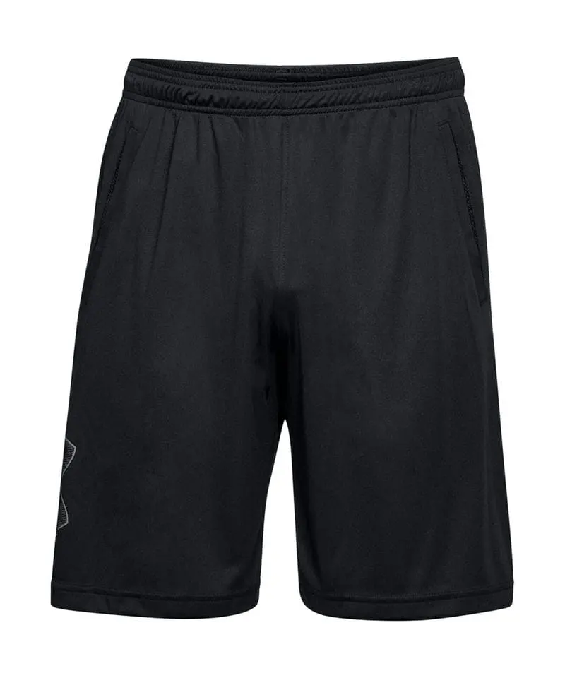 Under Armour Mens Tech Graphic Shorts In Black And Graphite