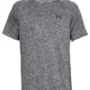 Under Armour Mens Tech Short Sleeve In Black And Black