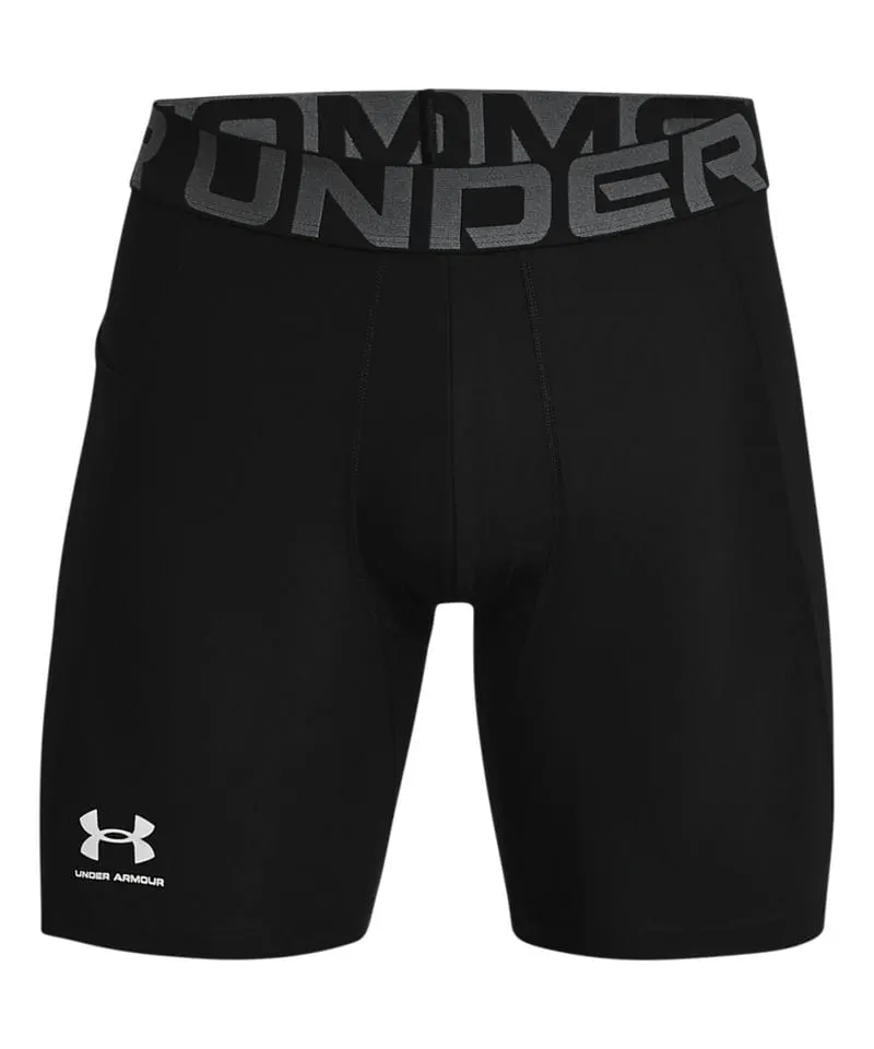 Under Armour Mens Ua Hg Armour Shorts In Black And White