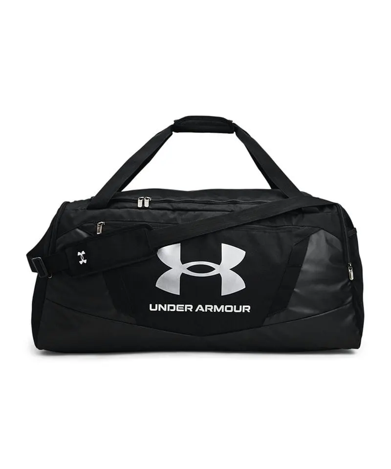 Under Armour Ua Undeniable 5.0 Duffle Large In Black And Black And Metallic Silver