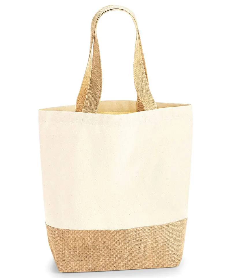 Westford Mill Jute Base Canvas Shopper