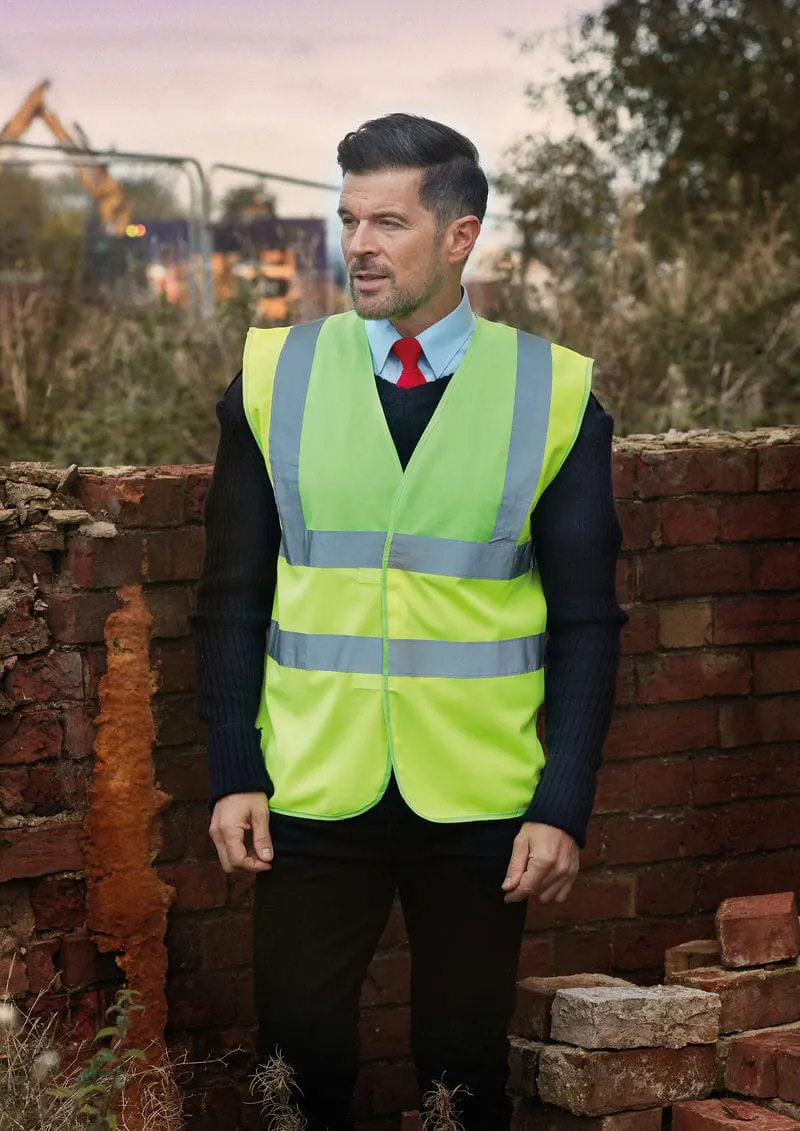 Yoko Hi Vis 2 Band And Braces Waistcoat Hvw100