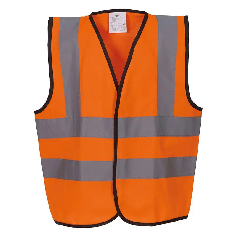Yoko Kids Hi Vis 2 B&B Waistcoat HVW100CH