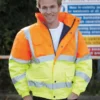 Yoko Mens Hi Vis Classic Bomber Jacket Hvp211