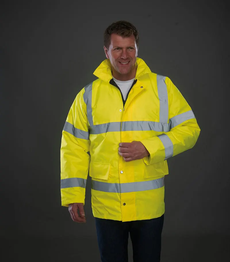 Yoko Mens Hi Vis Classic Motorway Jacket Hvp300