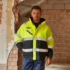 Yoko Mens Hi Vis Fontaine Flight Jacket Hvp209