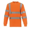 Yoko Mens Hi Vis Long Sleeve T Shirt HVJ420