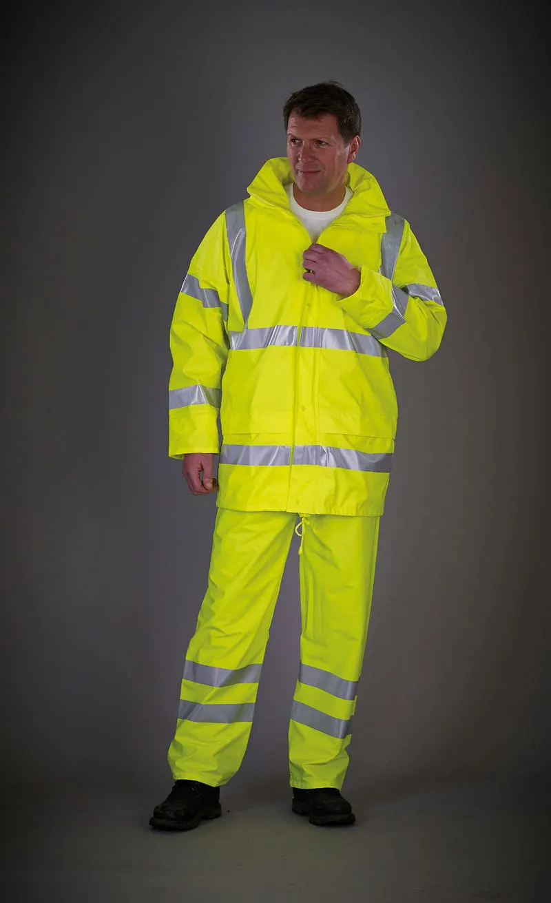 Yoko Mens Hi Vis Soft Flex Breathable U Dry Jacket Hvs450