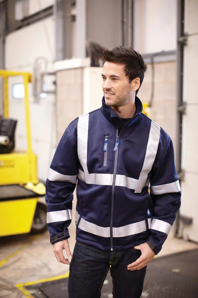 Yoko Mens Hi Vis Softshell Jacket Hvk09