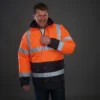Yoko Mens Hi Vis Two Tone Motorway Jacket Hvp302