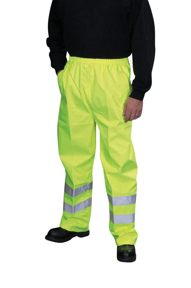 Yoko Mens Hi Vis Waterproof Overtrousers Hvs461