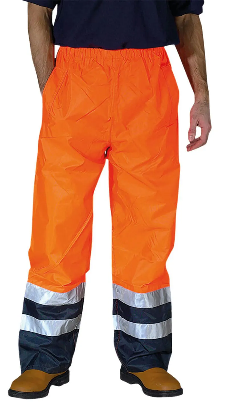 Yoko Mens Hi Vis Waterproof Overtrousers Hvs463